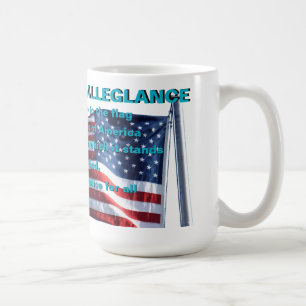 Ein paziriotischer kaffeetasse