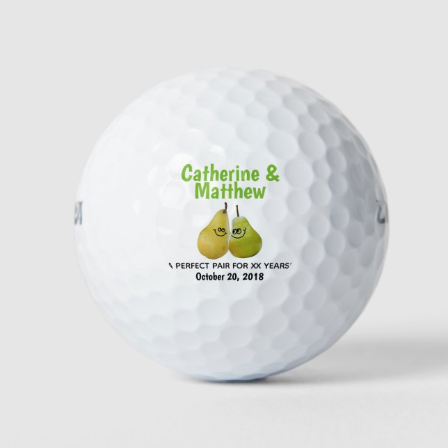 Ein perfekter Cartoon für den Höhepunkt des Jubilä Golfball (Vorderseite)
