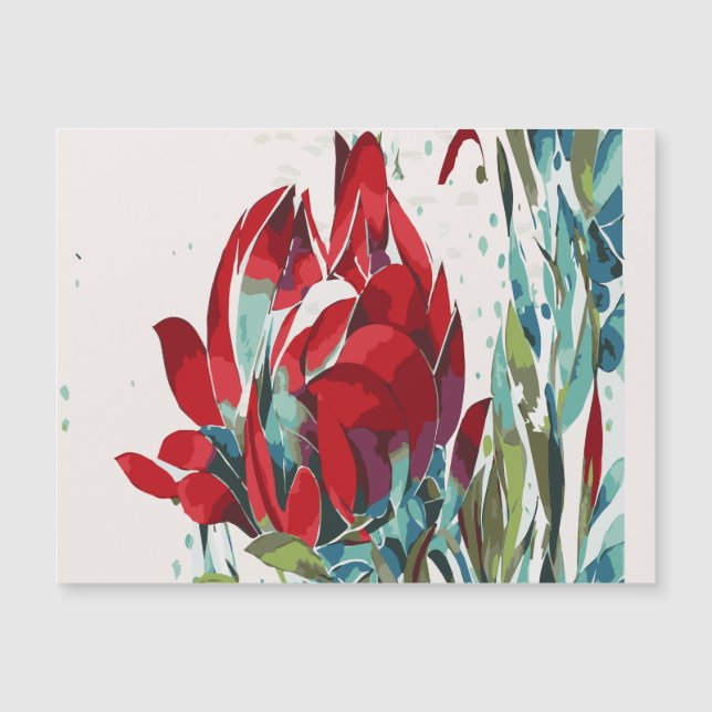 Ein perfekter Mohn Magnetkarte (Vorderseite)