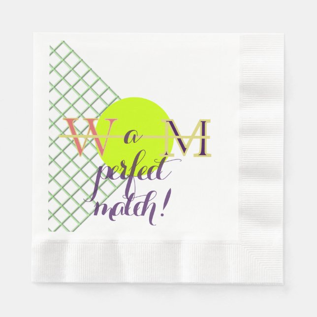 Ein perfektes Match-Papiertaschentuch Serviette (Vorderseite)