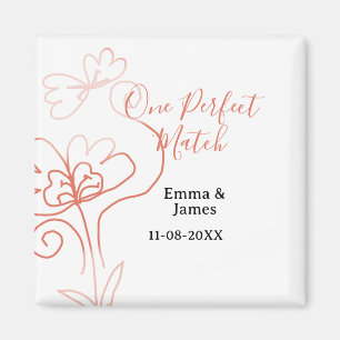 Ein perfektes Terrakotta-Hochzeitspaar namens f Magnet