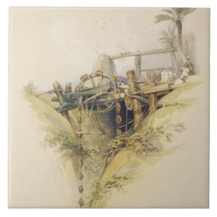 Ein persisches Wasser-Rad, benutzt, wenn Wasser Fliese