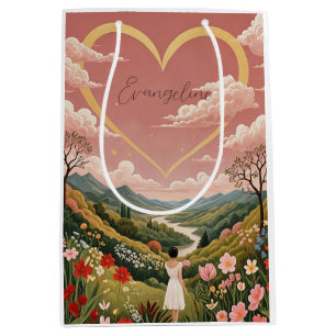 Ein Personalisierter Blick aus dem Herzen eines Mä Mittlere Geschenktüte