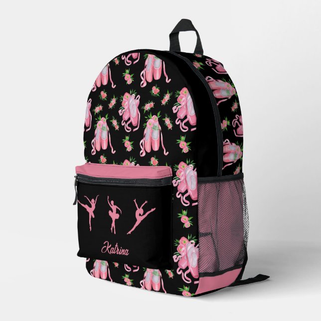 Ein Personalisierter Rucksack der Ballerina (Rückseitige Ecke Rechts)