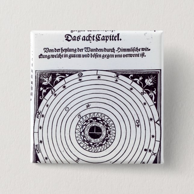 Ein persönliches astrologisches Diagramm Button (Vorderseite)