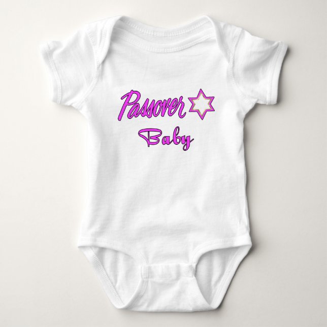 Ein Pessach-Baby-Mädchen Baby Strampler (Vorderseite)