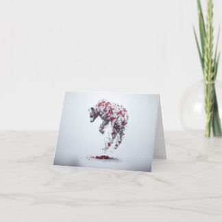 Ein Petal auf einer Zeitkarte Dankeskarte