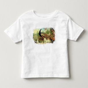 Ein Pfau, Tauben, Hühner und ein Jay in einem Par Kleinkind T-shirt