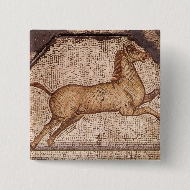 Ein Pferd, Detail von Orpheus, der die Tiere Button (Vorderseite)
