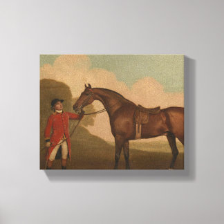 "Ein Pferd mit Groom" von George Stubbs Leinwanddruck