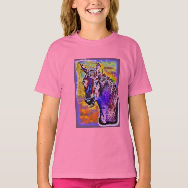 Ein Pferd mit vielen Farben T-Shirt (Vorderseite)
