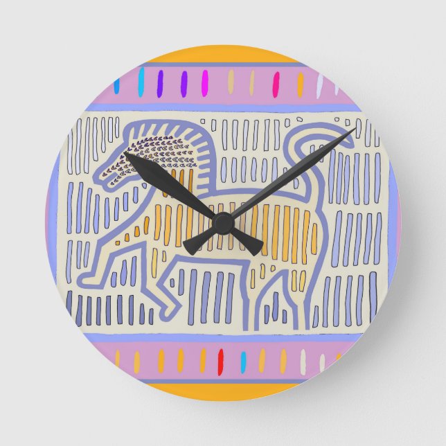 Ein Pferd ohne Namen Runde Wanduhr (Vorderseite)