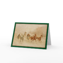 Ein Pferd Open Sleigh Race Vintager Urlaub