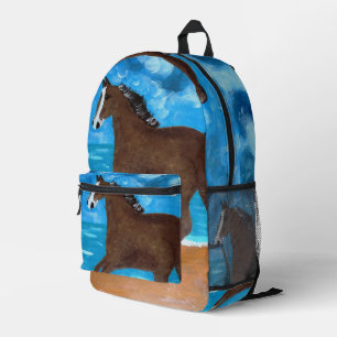 Ein Pferde-Rucksack Bedruckter Rucksack