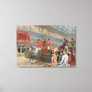 Ein Pferderennen, 1886 Leinwanddruck