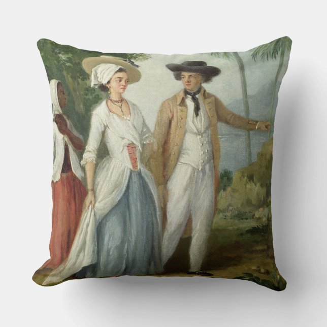 Ein Pflanzer und seine Ehefrau, teilgenommen von Kissen (Vorderseite)