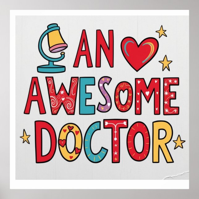 Ein phantastischer Arzt. Dankeschön Poster (Vorne)