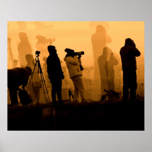 Ein Phantastischer Sonnenuntergang - Gänse bei Son Poster