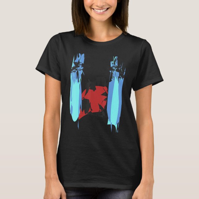 Ein Phantastisches Abstraktes Gesicht 2 T-Shirt (Vorderseite)