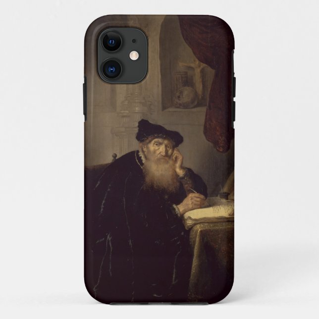 Ein Philosoph, 1635 (Öl auf Platte) Case-Mate iPhone Hülle (Rückseite)