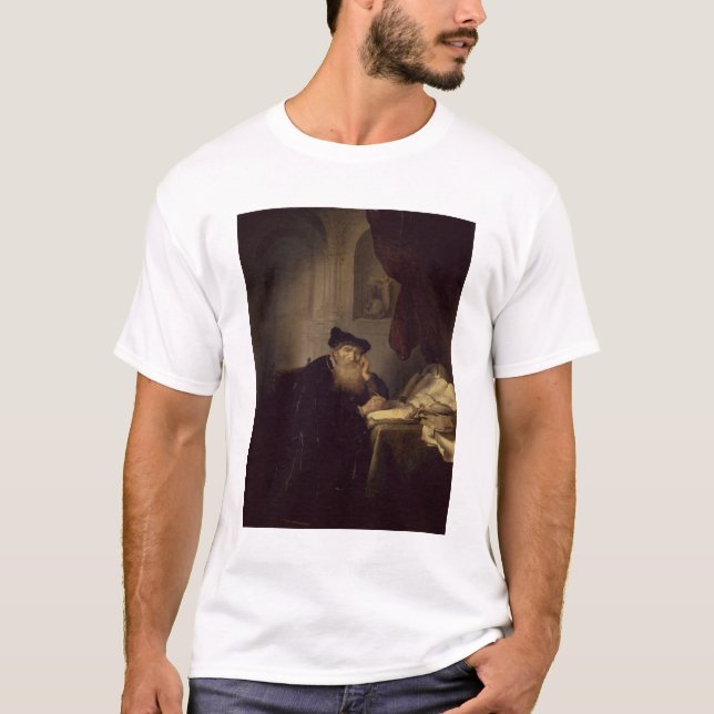 Ein Philosoph, 1635 (Öl auf Platte) T-Shirt (Vorderseite)