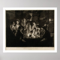 Ein Philosoph, der ein Experiment auf dem Air Pum 