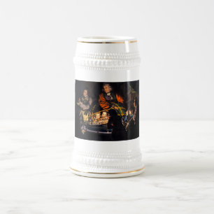 Ein Philosoph hält einen Vortrag über das Planetar Bierglas