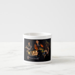 Ein Philosoph hält einen Vortrag über das Planetar Espressotasse