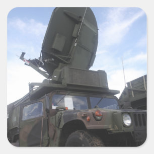 Ein Phönix-taktisches Satellitenterminal Quadratischer Aufkleber