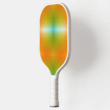 Ein Pickleball-Schläger mit einem lebendigen Farbv