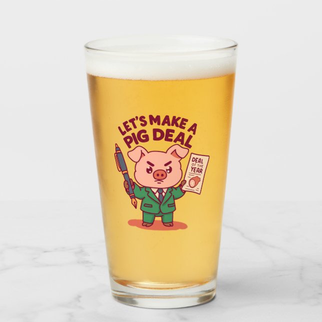 Ein Pig Deal Glas (Vorne (Gefüllt))