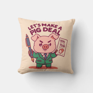Ein Pig Deal Kissen