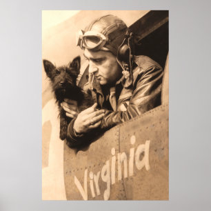 Ein Pilotbester Freund - Terrier und Jagdflieger Poster