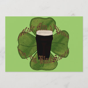 Ein Pint des Schwarzen Stuhls Einladung