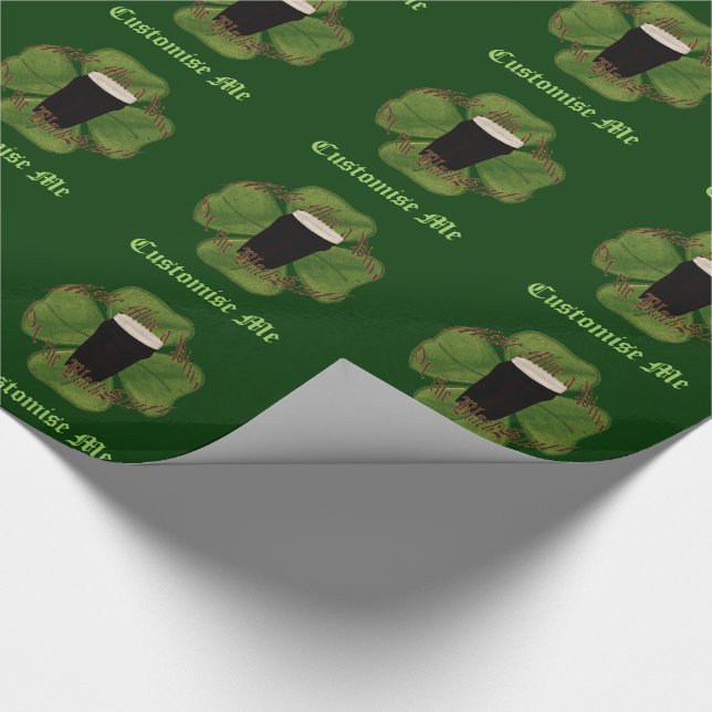 Ein Pint des Schwarzen Stuhls Geschenkpapier (Ecke)