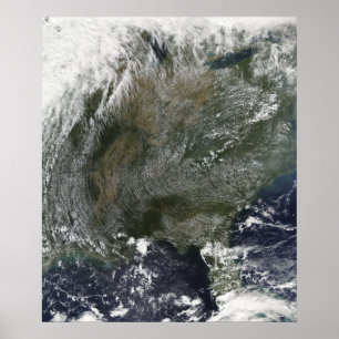Ein pinwheel Ähnliches Muster der Hochdruckwolken Poster