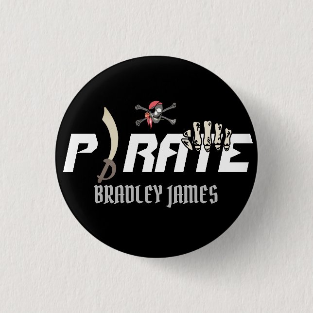Ein Pirat | International Talk Like a Pirate Day Button (Vorderseite)