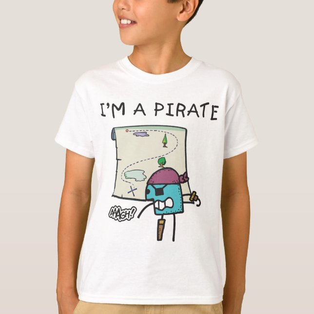 Ein Pirat scherzt T-Shirt (Vorderseite)