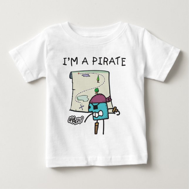 Ein Piratenkind Baby T-shirt (Vorderseite)