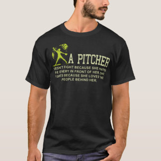 ein Pitcher-Baseball für den Amrikan T-Shirt