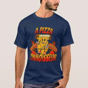Ein Pizza-Kenner, Elegantes cooles Vater-Geschenk T-Shirt