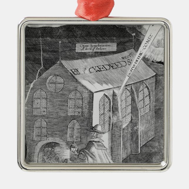 Ein Plan mit Pulver, 1605 Ornament Aus Metall (Vorne)