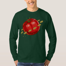 Ein Planet der Tomaten mit Pizzen um ihn herum T-Shirt