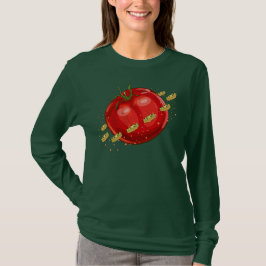 Ein Planet der Tomaten mit Pizzen um ihn herum T-Shirt
