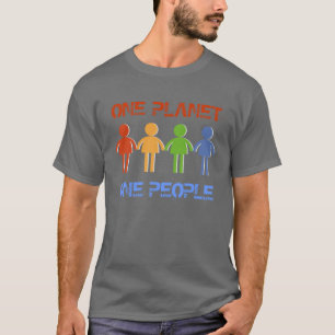 Ein Planet und ein Mensch T-Shirt