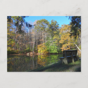 Ein Platz mit Blick auf den Herbst in Pennsylvania Postkarte