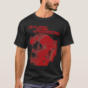 Ein Platz, zum Fremd-des roten Fremd-T-Shirts zu T-Shirt