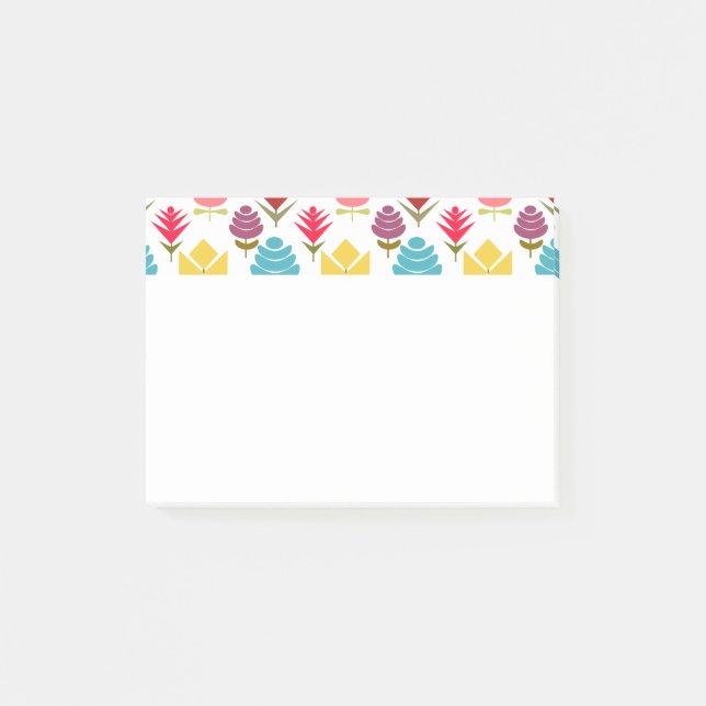 Ein Plethora von Blume Post-it Klebezettel (Vorderseite)