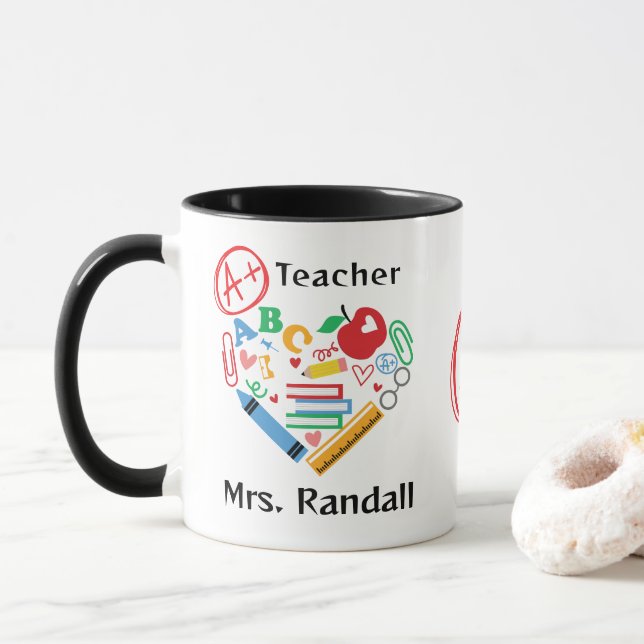 Ein Plus-Lehrer-Geschenk Vielen Dank Student Tasse (Mit Donut)