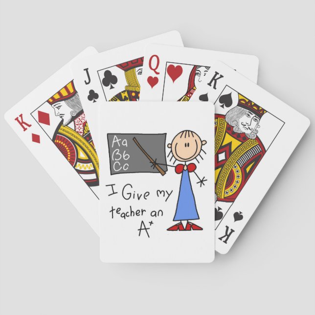 Ein Plus-Lehrer Spielkarten (Rückseite)